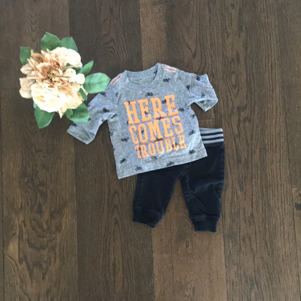 [Carter’s] “Here comes trouble” outfit